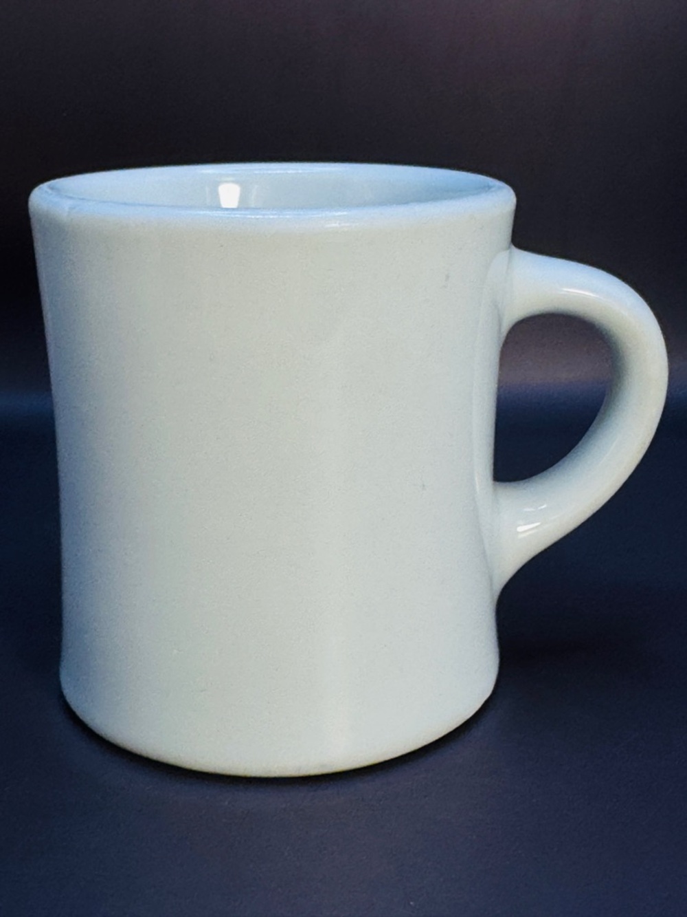 Rego Fine Porcelain Restaurant Ware Coffee/Tea  Mug White Heavy Classic Retro